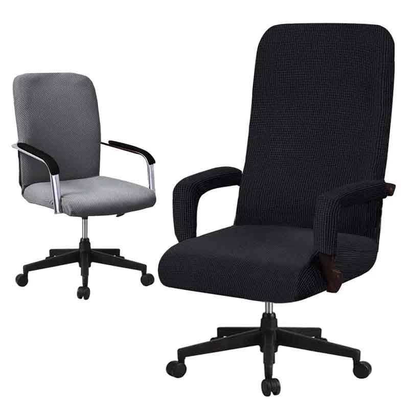 Thickened Office Chair Cover Computer Swivel Chair Cover Conference Room Seat Cushion Elastic Chair Back Armrest Cover