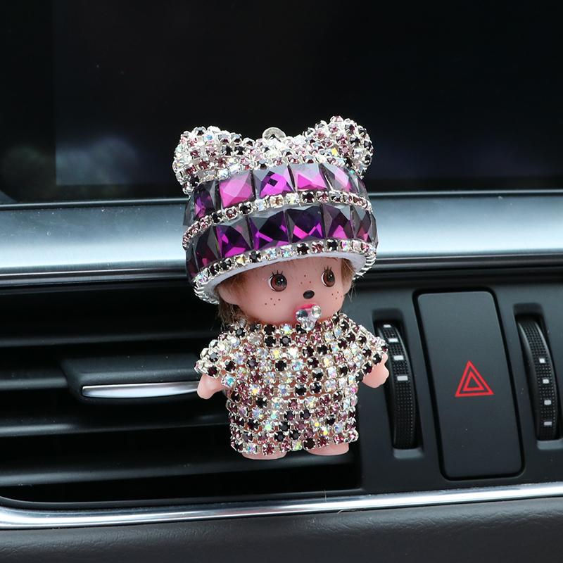 Crystal Doll Aroma Diffuser Car Creative Decoration Accessories Air Conditioning Outlet Plug-in