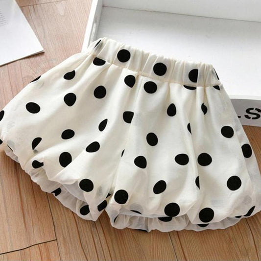 Children's Pants Summer Girls' Shorts Loose Dot Bract Pants Korean Solid Casual Pants Lantern Pants Pumpkin Pants