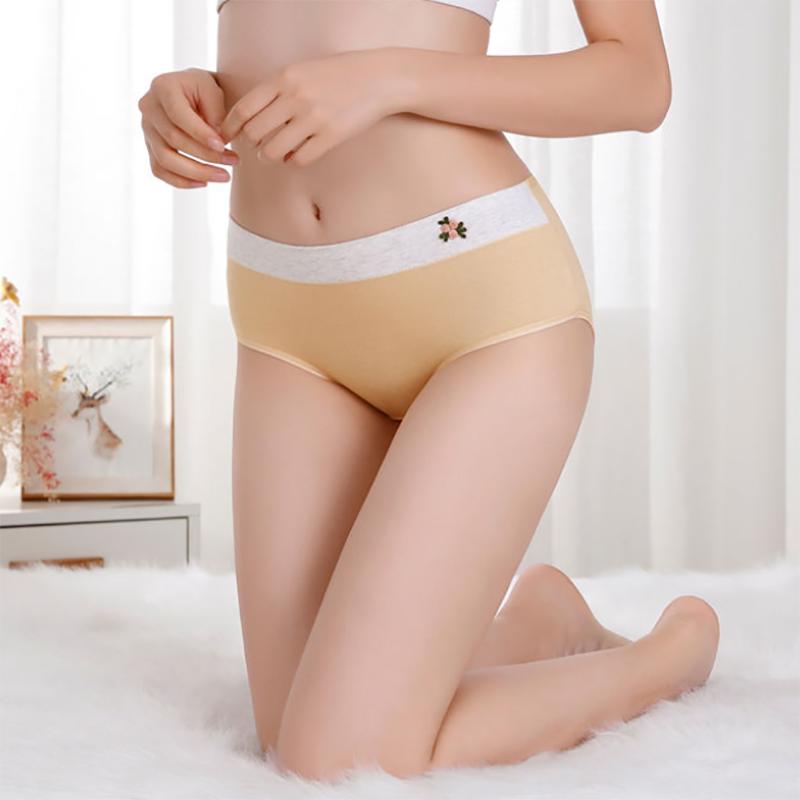 7 Pairs of Women's Cotton Underwear Sexy Female Student Korean Style Briefs