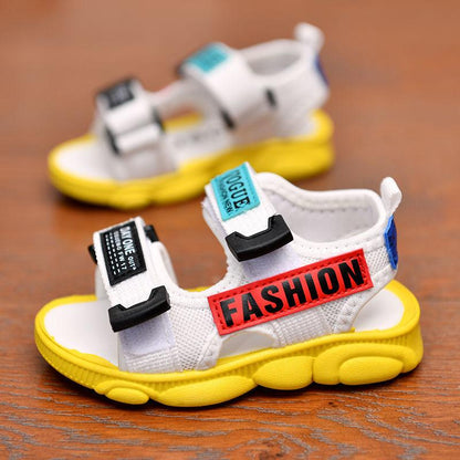 Children's Summer Cool Shoes Soft Sole Colorful Flat Casual Sports Sandals Boys and Girls Non Slip Outdoor Beach Sandals