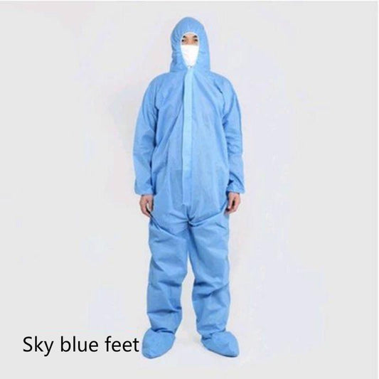 Disposable protective clothing safety and protective non-woven thick workwear dustproof jumpsuit