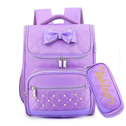 Cute Bow Princess Backpack School Backpacks For Girls Kids Satchel School Bags For Kindergarten Moch