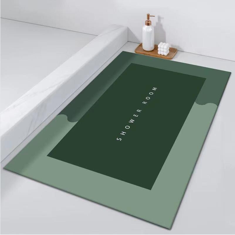 Household Toilet Bathroom Non-slip Mat Nano Diatom Mud Soft Mat Diatomaceous Earth 40*60/50*80cm Absorbent Foot Mat Quick-drying Door Mat