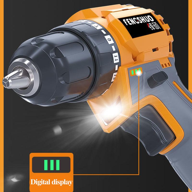 18V Luxury Home Luxury Electric Screwdriver Set High Endurance Cordless Drill with Tool Box