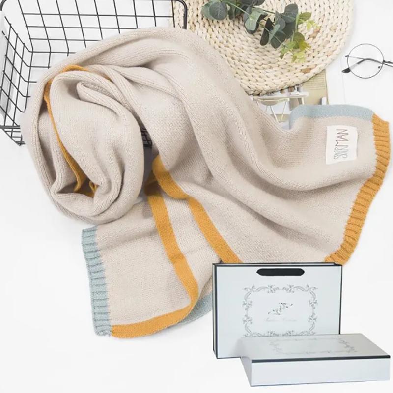 Scarf Female Winter Cute Korean Style Wild Simple Wool Student Winter Scarf Women's