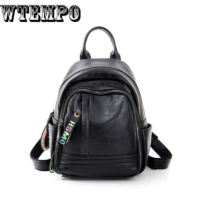 PU Leather Backpack  Laptop Backpacking Women Backpacks Student Waterproof Bagpack