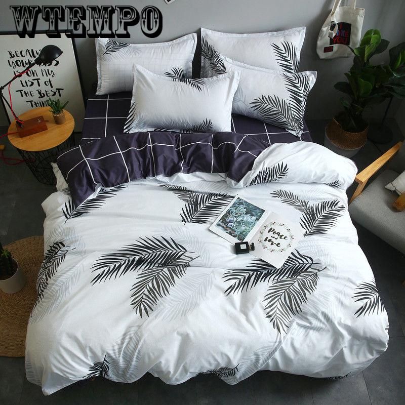 Sheet Pillowcases Bedclothes 4pcs Bedding Set Queen Size Duvet Cover Bed Set