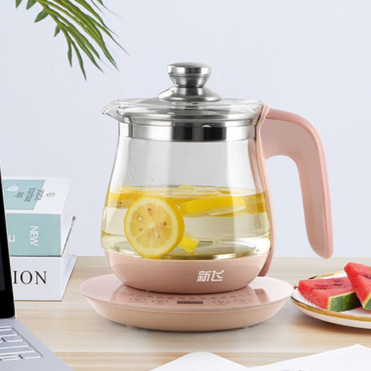 Health Pot High Temperature Resistant Glass Tea Maker Automatic Thickening Flower Teapot Office Small Home