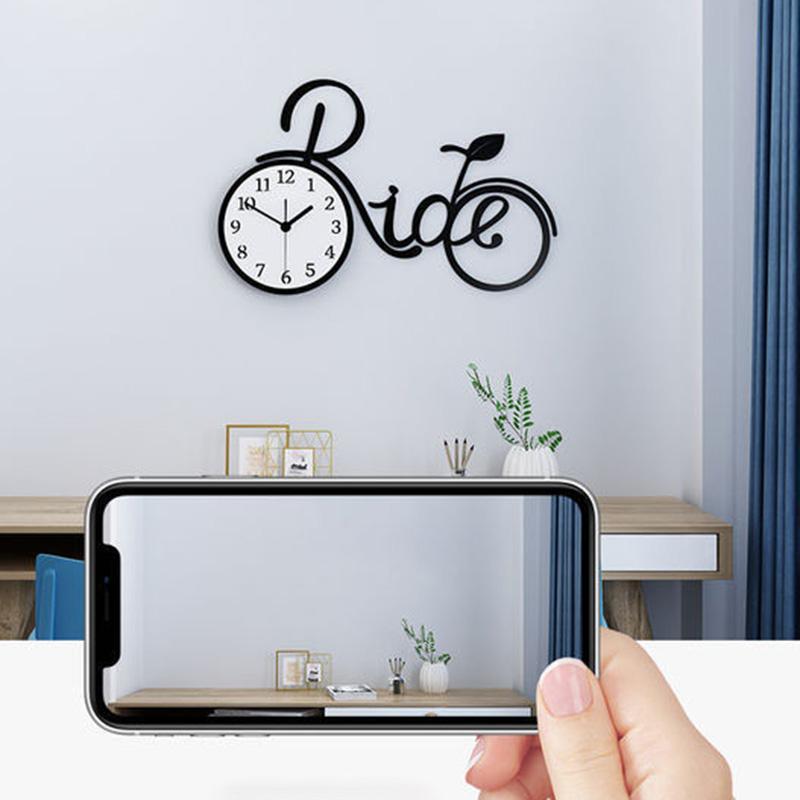 Nordic Wall Hanging Free Punching Creative Wall Clock Modern Minimalist Living Room Clock Personality Fashionable Home Clock