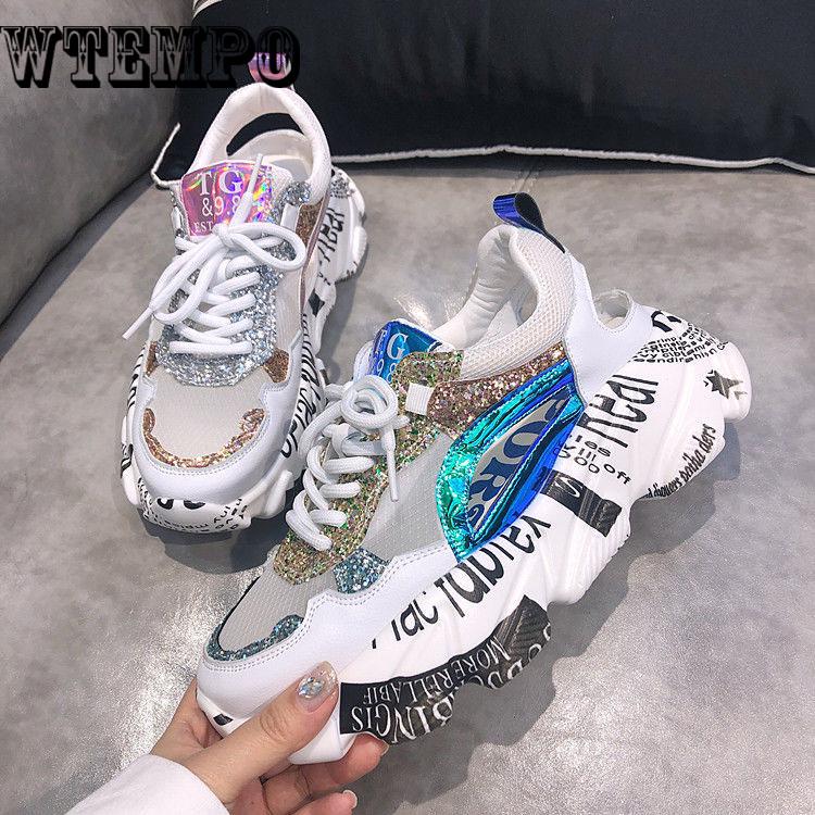 Fashion Women Sneakers Female Shoes Woman Chunky Sneakers Women Mesh Ladies Dad Wedge Sneakers