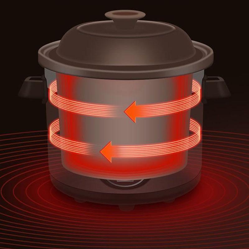 Purple Casserole Electric Cooker Ceramic Automatic Stew Pot Soup Pot Automatic Porridge Pot Dormitory Pot Student Pot