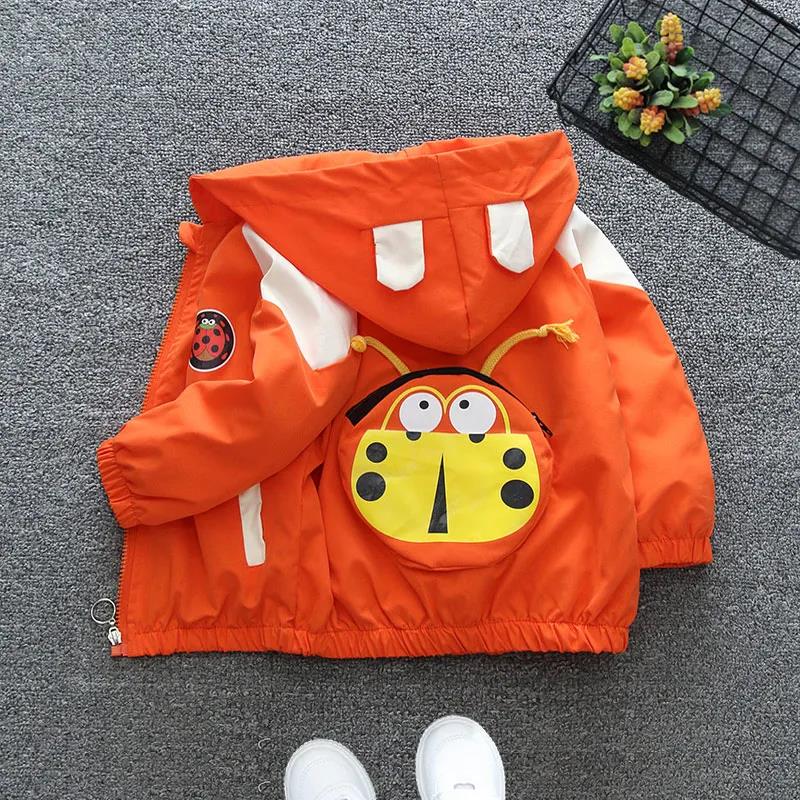 Children's Clothing Boy Jacket Autumn Clothing 2021 Children's Hooded Zipper Clothing Middle and Small Children Spring and Autumn Korean Version