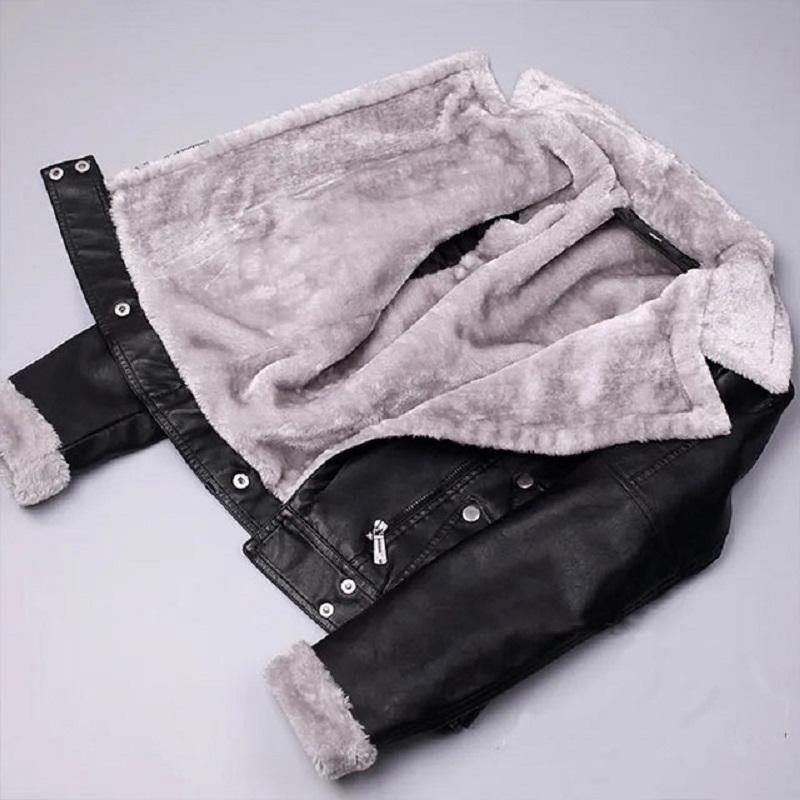 Faux Fur Coat Women Short Slim Plus Velvet Thick Warm Leather Jacket Student Motorcycle Black Autumn and Winter Fur Collar Ladies Jackets