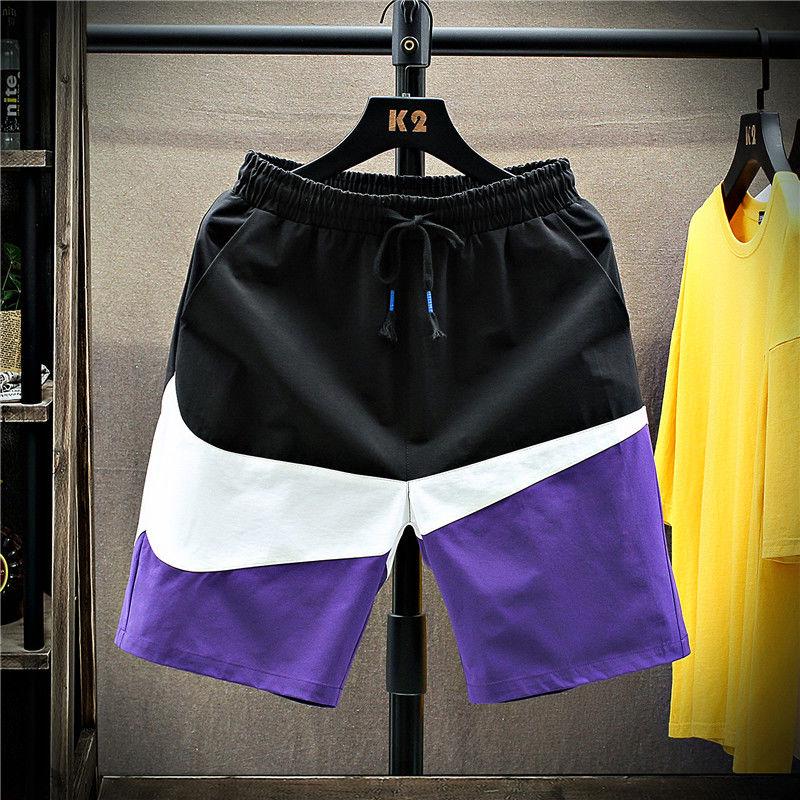 Summer Sports and Leisure Men's Shorts Loose Beach Five-point Pants Running Basketball Shorts