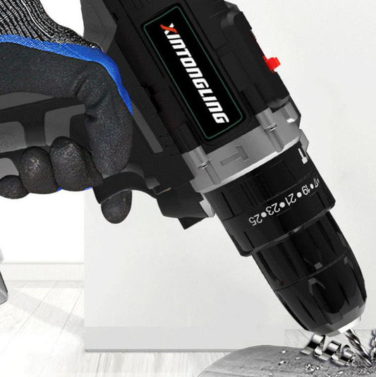 Industrial Cordless Electric Drill Electric Screwdriver Rechargeable Motor Two-speed with Battery