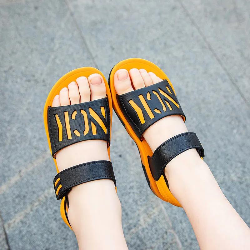 Boys Shoes In Summer Boys Soft Sole Anti-slip Casual Sandals Kids Outdoor Beach Flat Sandals