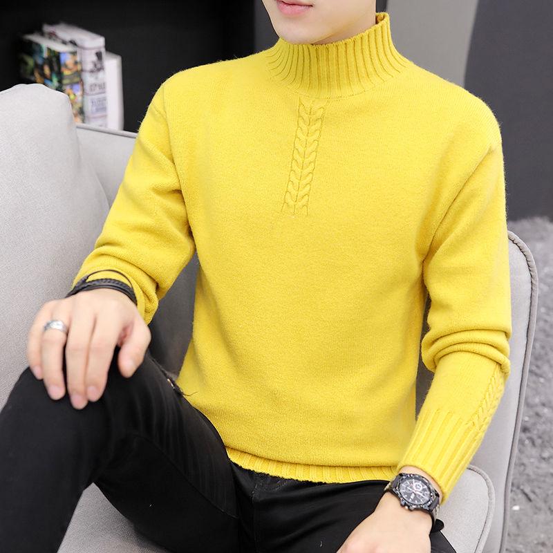 Winter Thick Warm Sweater Men Turtleneck Brand Mens Sweaters Slim Fit Pullover Men Knitwear Male