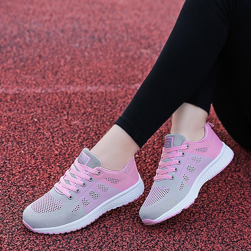 Mesh Light Sneakers Women Shoes knitting Spring Summer Breathable Running Shoes for Women