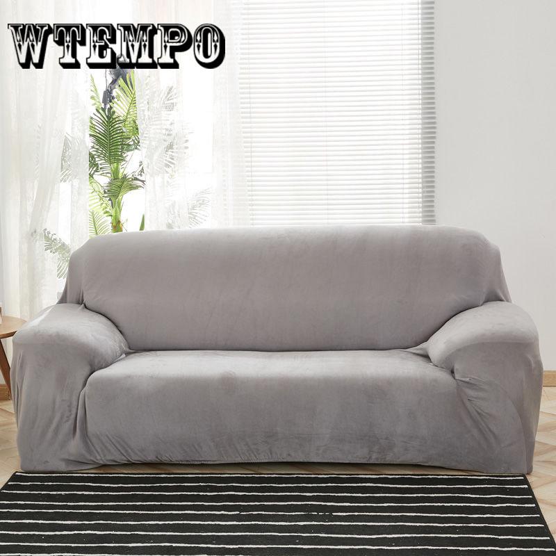 Plush Thicken Elastic Sofa Cover Universal Slipcover 1-4 Seater Stretch Couch Cover for Living Room