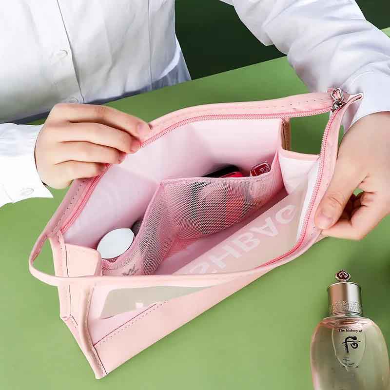 Cosmetic Bag Women's Transparent Travel Portable Waterproof Skin Care Products Large-capacity Storage Bag Wash Bag