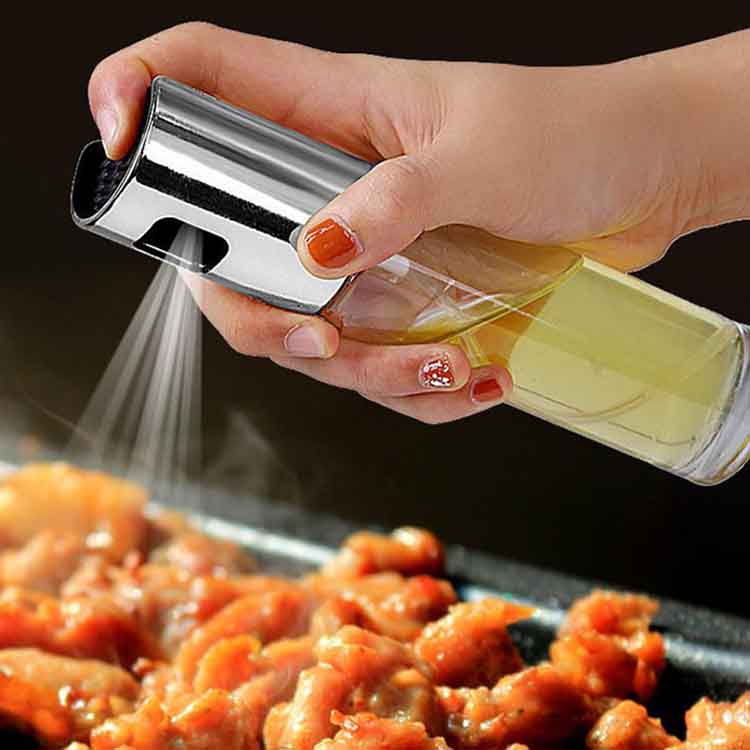 Kitchen Baking Oil Cook Spray Empty Bottle Vinegar Bottle Oil Dispenser Cooking Tool Salad BBQ Cooking Glass Oil Sprayer