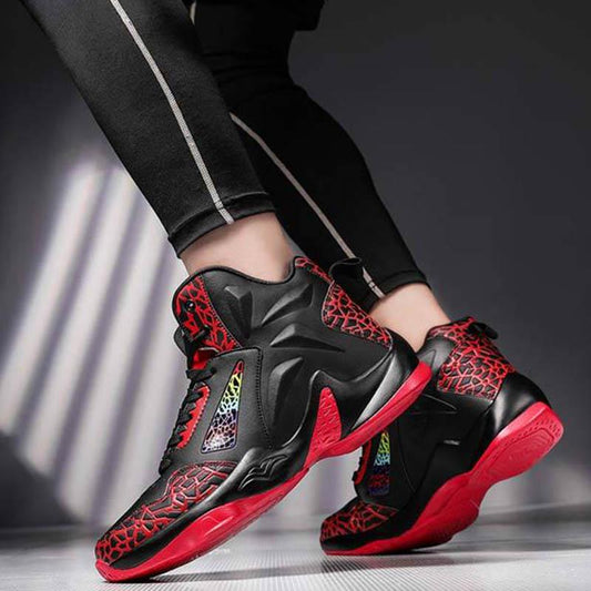 Men Sneakers High-top Basketball Shoes Shockproof Breathable Couples Running Shoes Tactical Boots