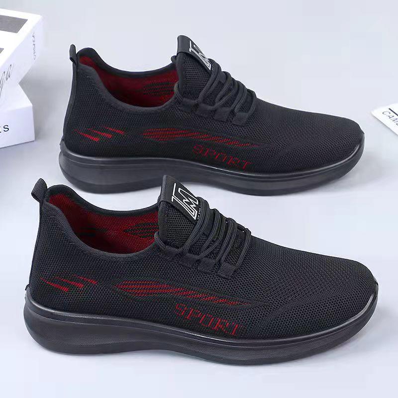 Men's Soft-soled Old Beijing Cloth Shoes Spring and Summer Men's Shoes Sneakers Dad Casual Shoes Husband Work Mesh Shoes