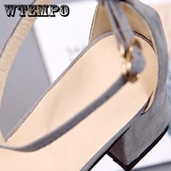 Casual Shoes Fashion Classic Peep Toe Buckle Trap Women's Black Pink Wedding Shoes