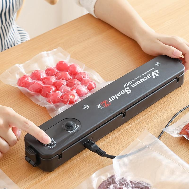 Household Black Food Vacuum Sealer 220V/110V Vacuum Sealer Packaging Machine