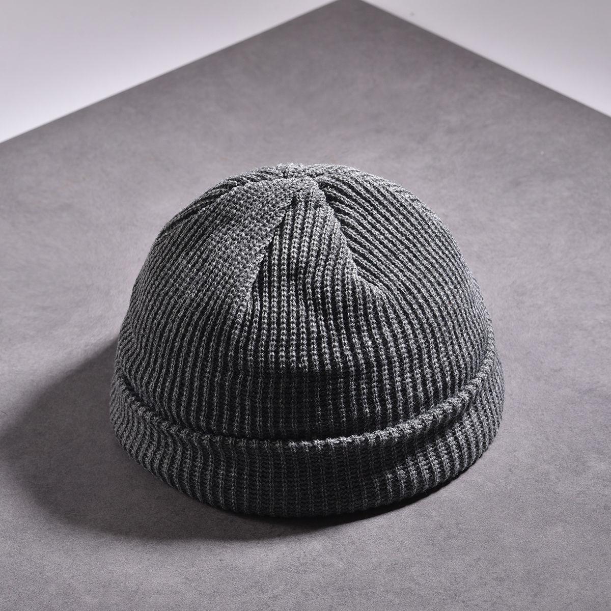 Knitted Hat Ladies Summer Thin Section Autumn and Winter Woolen Hat Male Landlord Hat Tide High Street Cold Hat