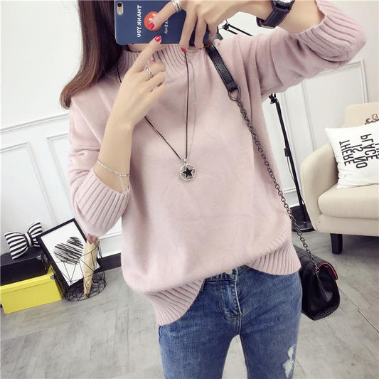 Women's Loose Wild  Warm Thick  Autumn Winter Turtleneck Sweater