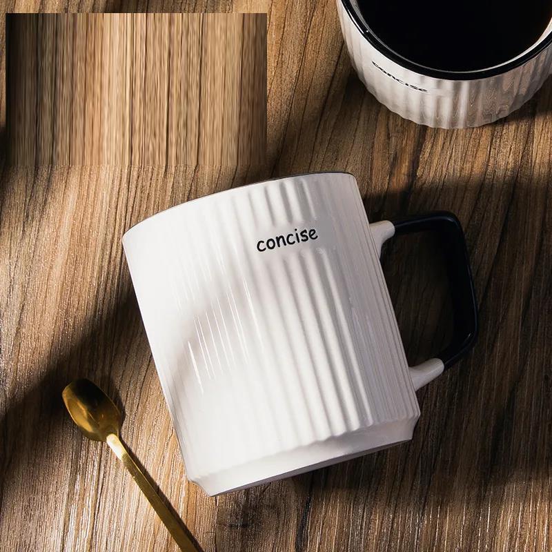 Light Luxury Japanese Simple Mug Ceramic Home Drinking Cup Office Creative Couple Coffee Cup Tea Cup