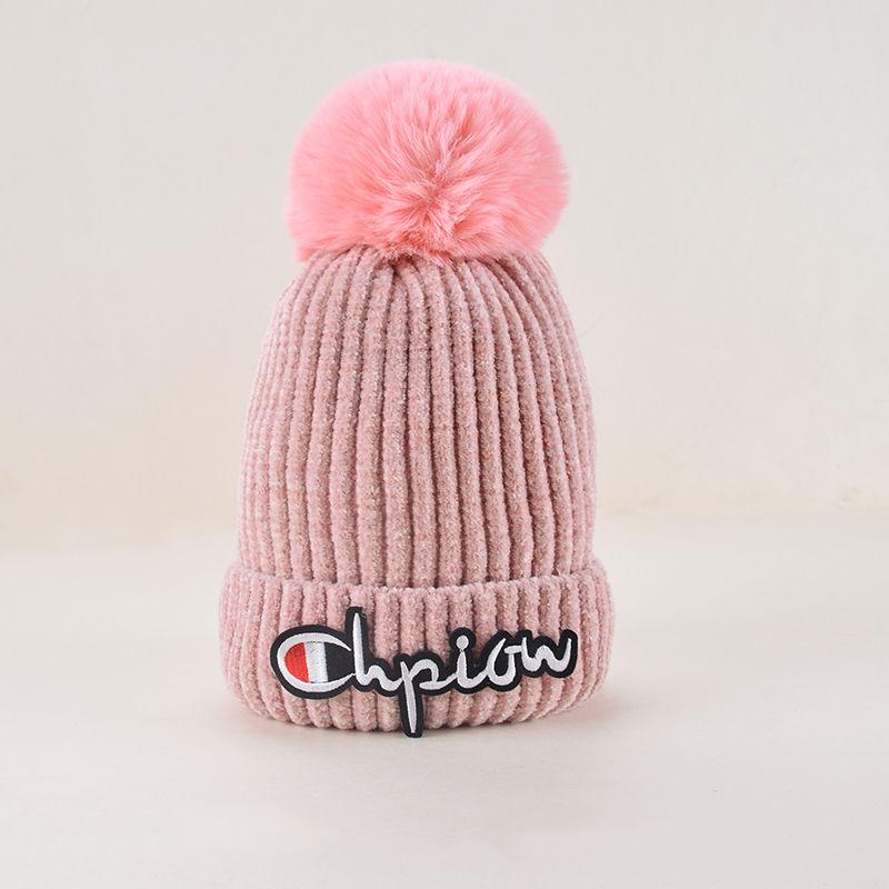 Woman hat Plush Cotton hat Trendy wild hat Windproof hat Autumn winter Warm hat Thick hat Fashion