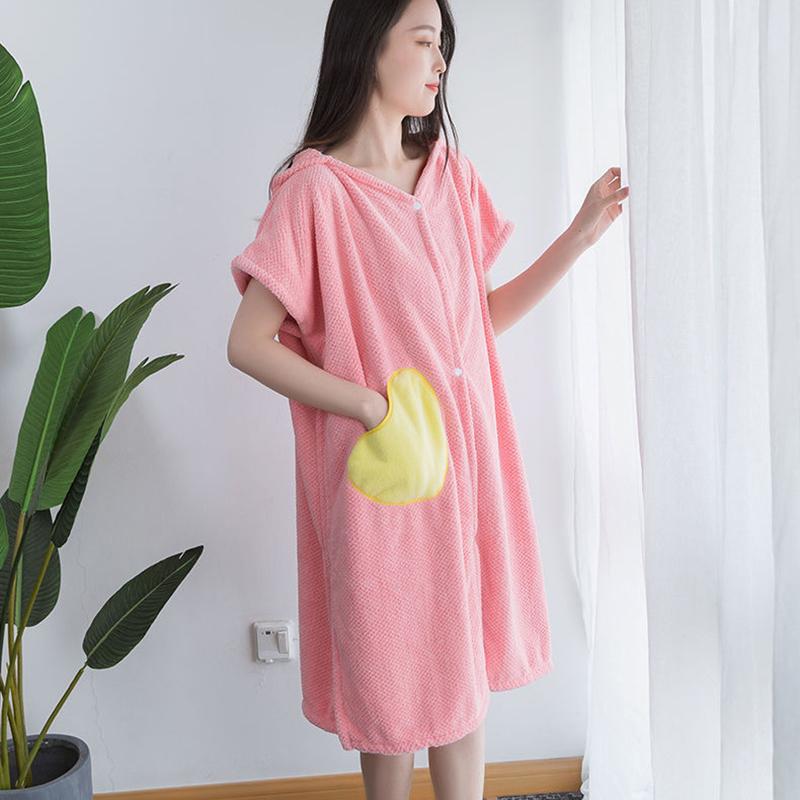 Wearable Bathrobes Women Microfiber Soft And Skin-Friendly Absorbent Bath Towels Home Textiles Bathroom Sauna Towels Household Bathwear