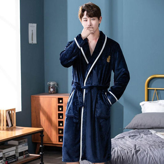 Men's Pajamas Autumn and Winter Pajamas New Flannel Fashion Home Wear Plus Size Pajamas