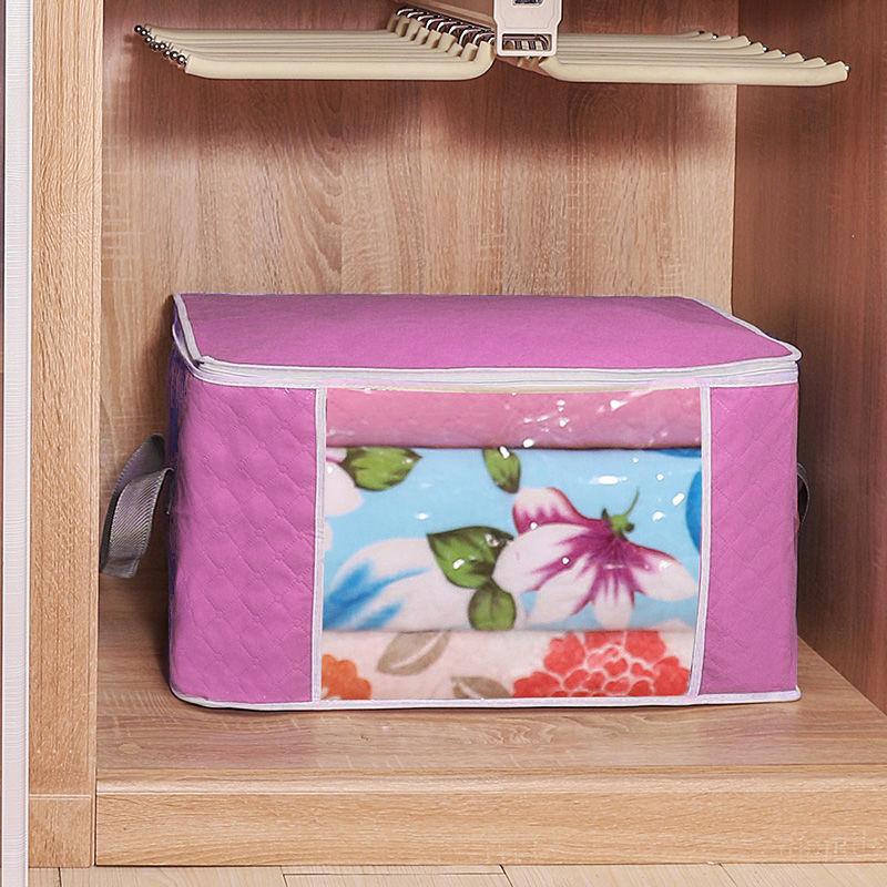 Clothes Storage Bag with Zipper Space Saving Lightweight Waterproof Large Capacity Dustproof Storage Box for Clothes