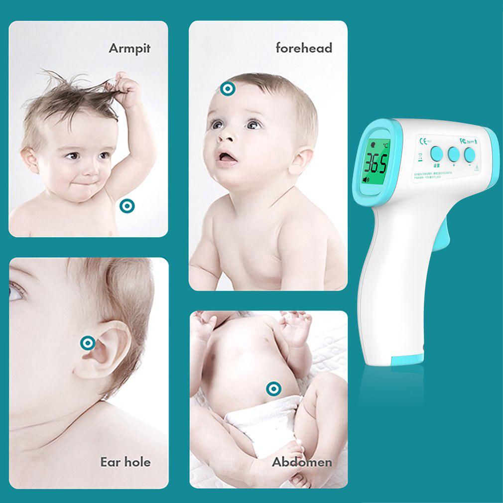 Digital IR Infrared Thermometer Non-contact Ear Forehead Object Thermometer for Baby Adult LCD