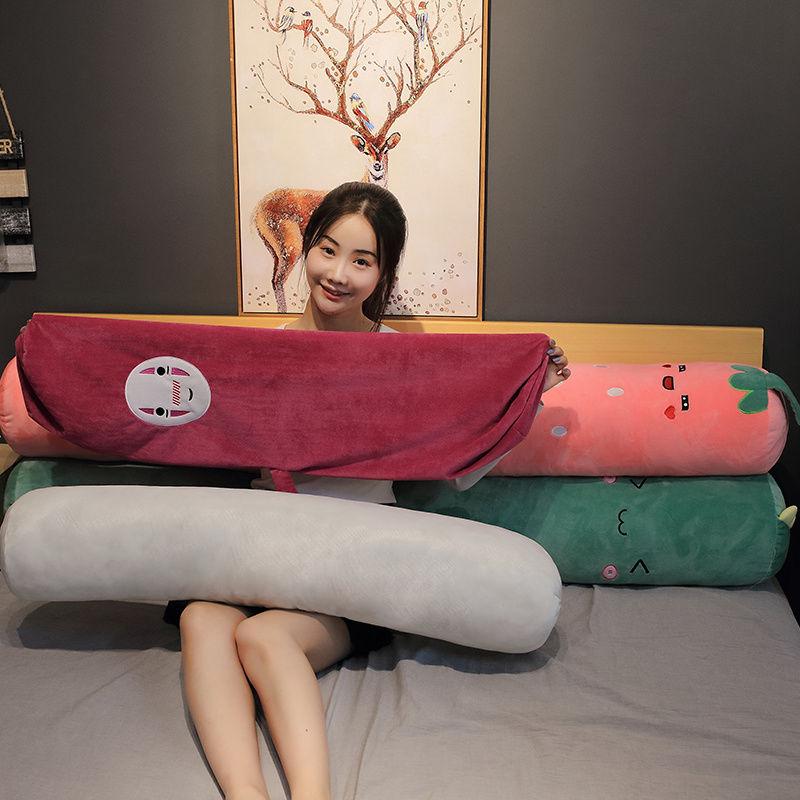 Fruit Long Strip Sleeping Pillow Removable Washable Cylindrical Plush Sleeping Pillow Boys and Girls Bed Office Pillow Sleeping Leg Pillow