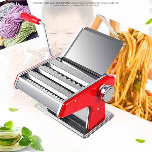 Multifunctional Noodle Pressing Machine Household Dumpling Wrapper Machine Stainless Steel Manual Noodle Rolling Machine