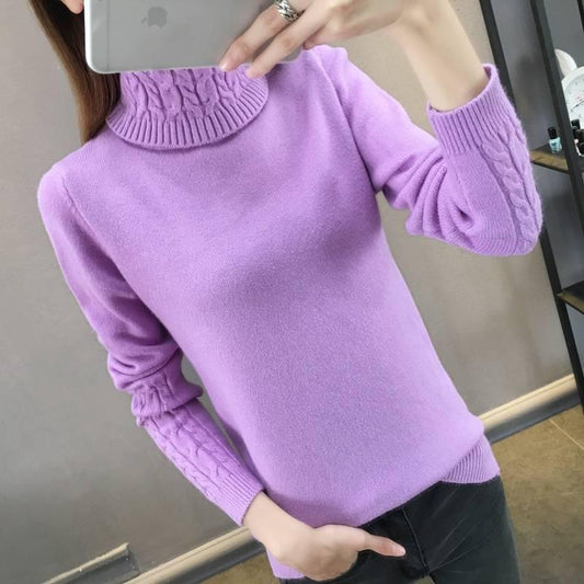 Sweater Women Turtleneck Women's Knitted Turtleneck Winter Cashmere Sweater for Women Female Jumpers