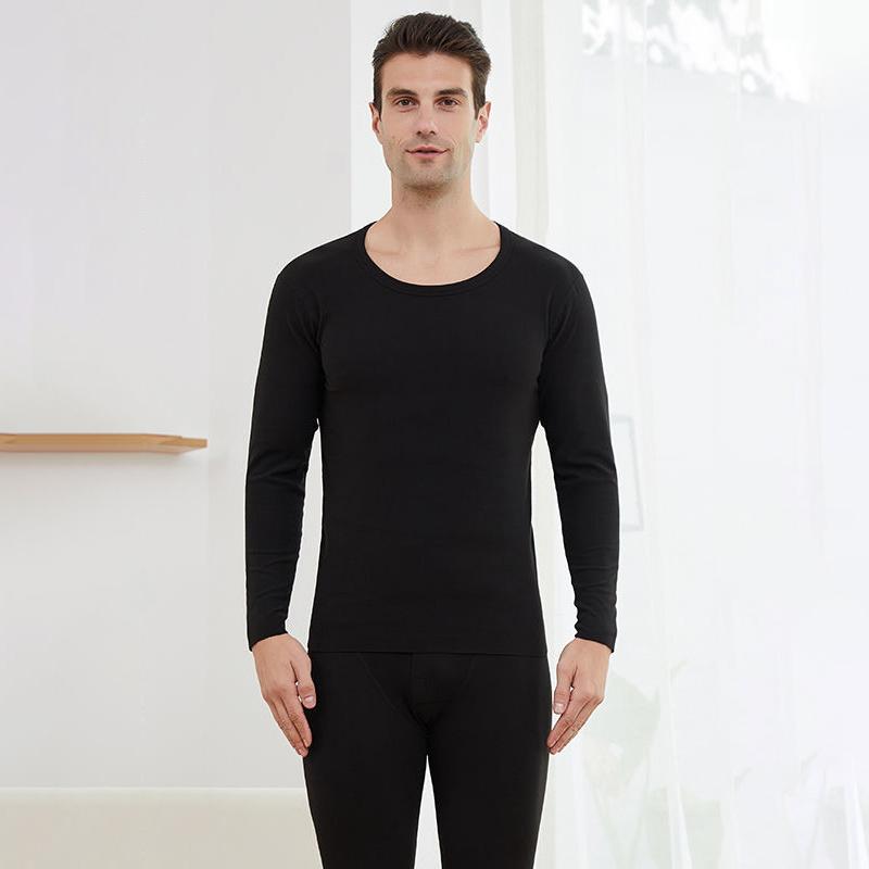 Men Winter Autumn Plus Velvet Thicken Thermal Underwear Tight Suit Constant Temperature Self-heating Soft Lining Male Pajamas Spring Long Sleeve Warm