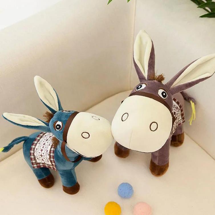 Little Donkey Plush Doll Cute Plush Toy Fair Donkey Custom Creative Birthday Gift Children's Doll Home Decoration Toys