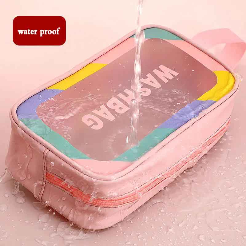 Cosmetic Bag Portable Fitness Waterproof Cosmetic Storage Bag Wash Bath Portable Travel Large Capacity