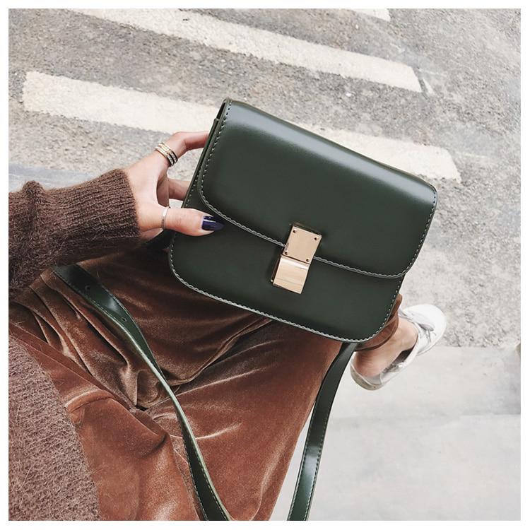 European Vintage Fashion Female Square Bag 2019 New High Quality Pu Leather Women 'S Handbag Simple