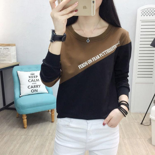 Women grey color pullover cute long sleeve pullover knitted sweater with white heart