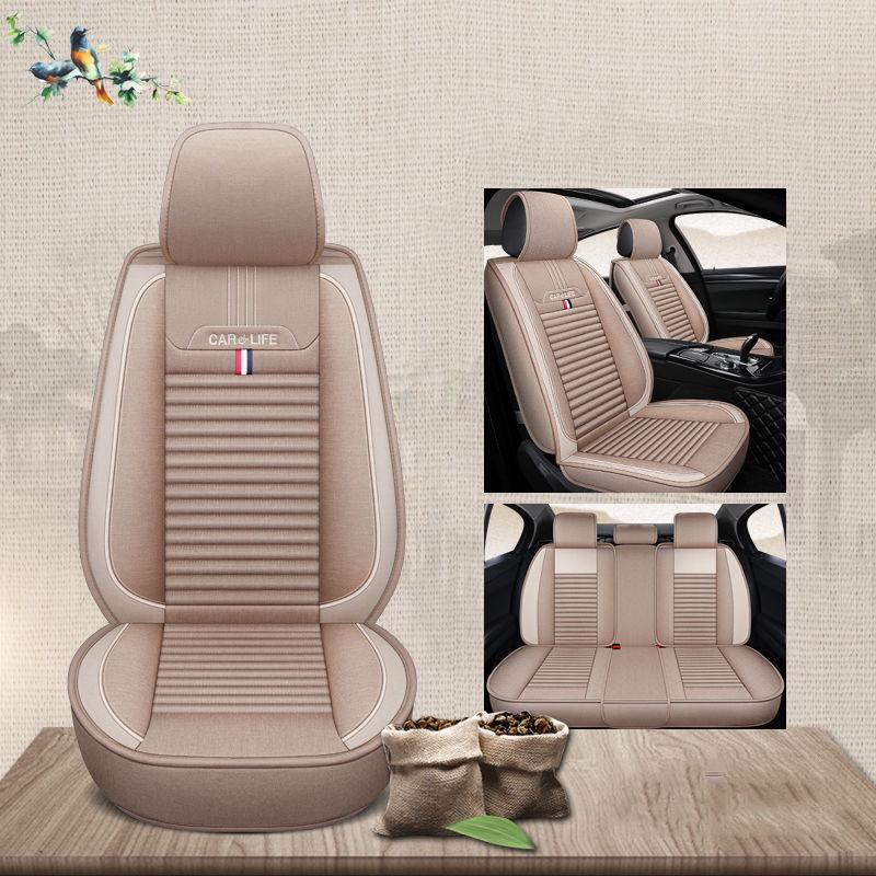 Car seat cushion linen seat cover fully surrounded car seat cover four seasons universal seat cover