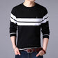 2019 Autumn Cotton Thin Men's Pullover Sweaters Casual Striped Knitted Sweater Men Brand Clothing