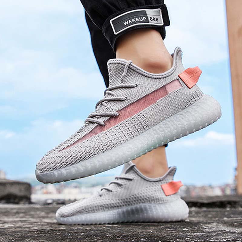 Size 39-44 Men Sneakers Basketball Shoes Wear-resistant Flying Woven Mesh Breathable Running Shoes