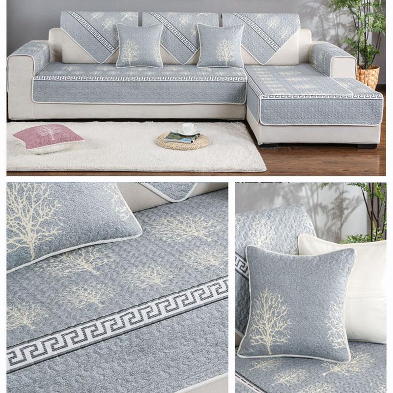 Sofa Covers Couch Four Season Universal Sofa Cushion Towel Cotton Slipcover Sofa Cover Armrests 1/2/3/4-seater for Living Room